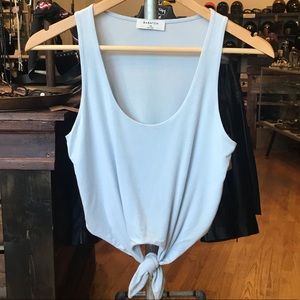 Crop tie front tank